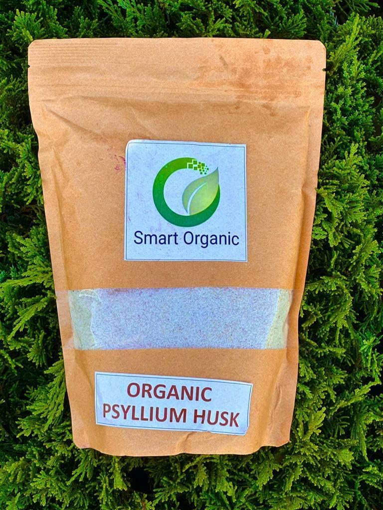 Organické Psyllium Husk, Keto Friendly, Vegan, Gluten-Free, USDA Certified Organic, non-GMO, Rozpustný a nerozpustný Fiber Zdroj 16 Ounce (16 oz)