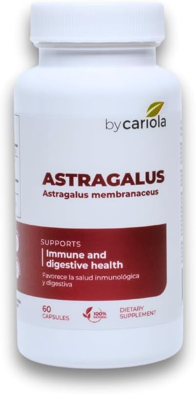 Astragalus Root Capsules - Immune & Digestive Suplement - Natural Formula, Boosts Energy, Improves Digestion - Astragalus Membranaceus Extract - 60 Count (30 Servings)