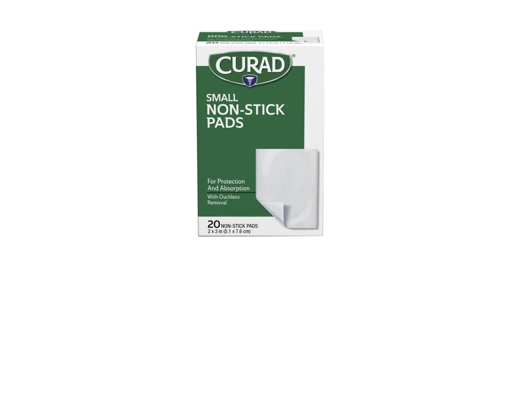 Curad Non-Stick Pads, 2 X 3 Inch (5.1 x 7,6 cm), 20 Počet