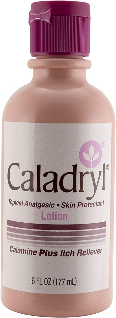 Caladryl Pink Calamine Skin Protectant Plus Ich Relief, 6 Ounce fľaša (2 balenia (6.0 Ounce))