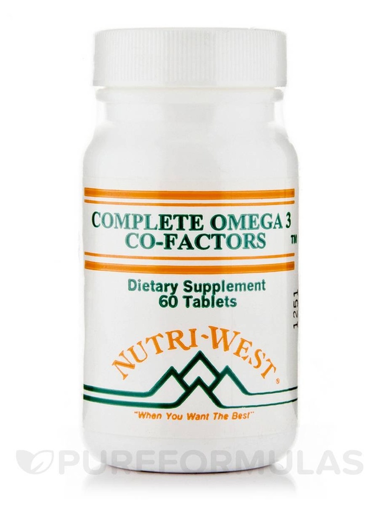 Kompletné Omega-3 ko-Factors (Adult Formula) - 60 tabliet Nutri West