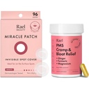 Rael Bundle - Neviditeľný Spot Cover Pimple Patches (96 Gróf) a PMS Supplement pre Ženy (28 kapsúl)