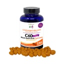 C60 Complete - Carbon 60 (Fullerene) s čiernym semenným olejom a kurkumínom - Antioxidant Supplement - pre dlhovekosť a kognitívne funkcie - All Natural - 150 Gélové kapsule