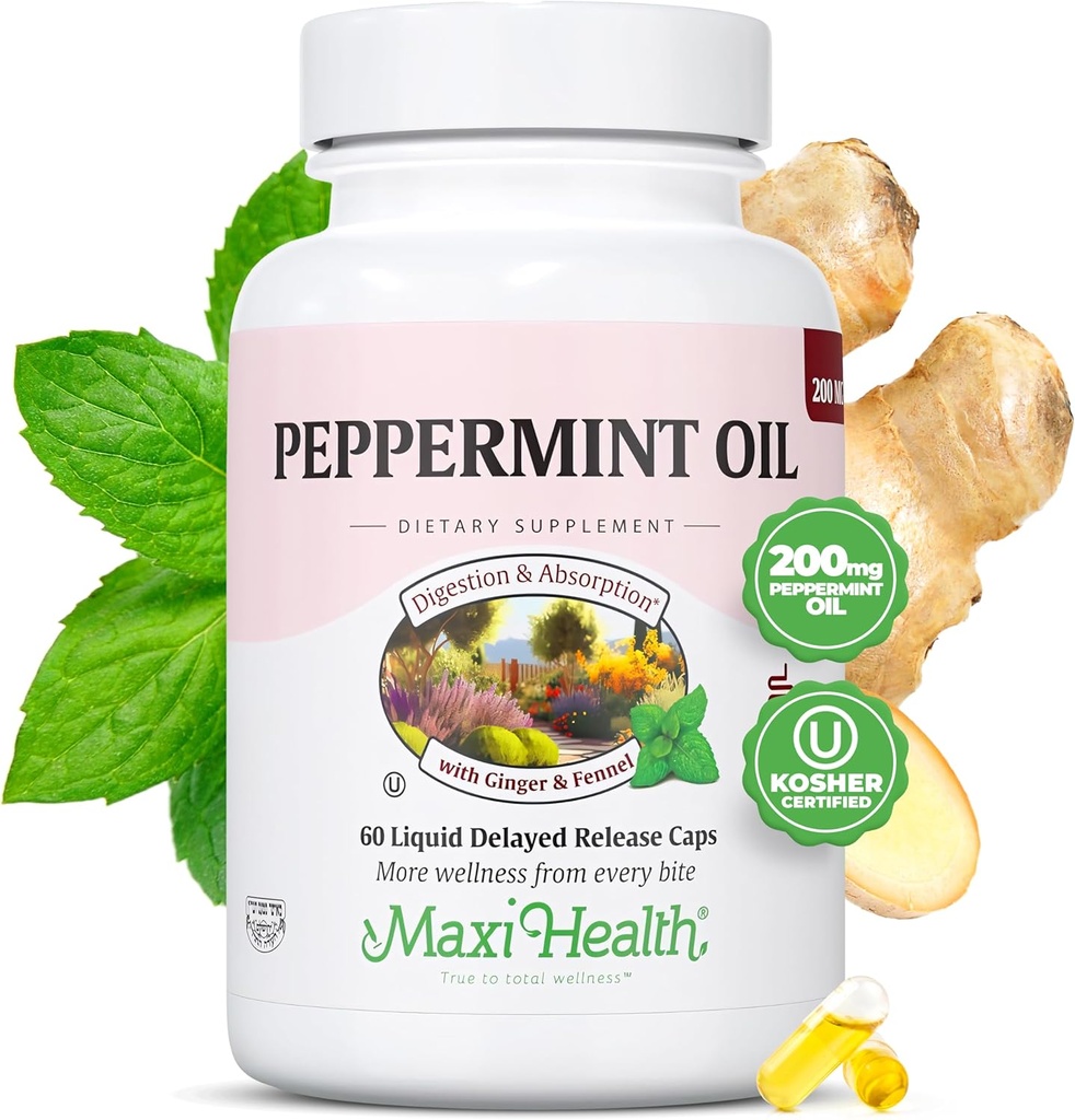 Maxi Health Peppermint olej Kapsule 