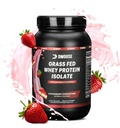 DMose Grass Fed Whey Protein Powder - pre rast a zotavenie svalovej hmoty, prirodzene sladené & Ochutené, bohaté na aminokyseliny, rýchle absorbovanie výkon vzorca (2 Lbs, jahodové)