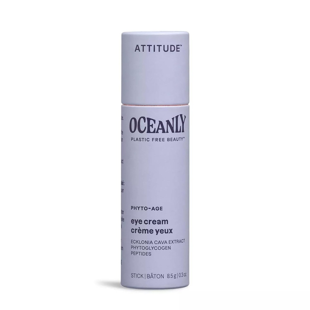 ATTITUDE Oceanly Eye Cream Stick, EWG Overené, bez plastov, Rastlinné a minerálne-založené zložky, Vegánske a kruté-free Beauty Products, PHYTO AGE, Nevoňavé, 0.3 Ounce