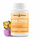 Natural Wellness Milk Thitle with Artičoke & Turmeric 