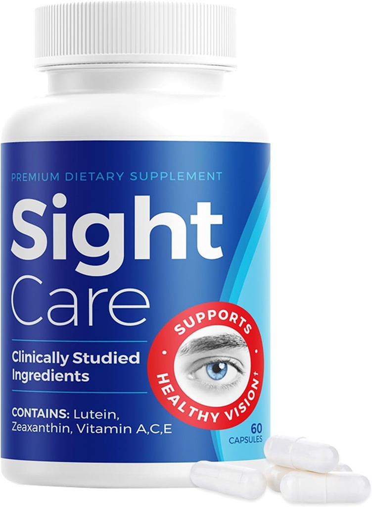 SightCare - Vision Suplement - Prírodný vzorec pre zdravie očí, jasnosť a zameranie - Advanced Eye Support, 60 Kapsule - 2 tablety denne