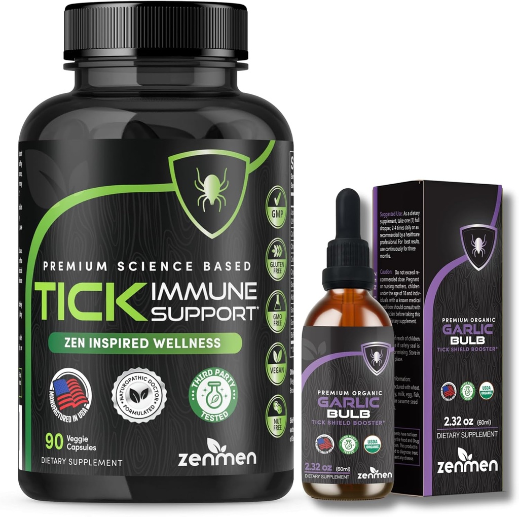Zenmen Immune Support Bundle: Tick Immune Support and Cesnak Tincture