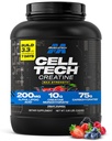 MuscleTech Creatin Monohydrate prášok - Cell-Tech Creatin Powder Post Cvičenie zotavenie nápoj, svalového Builder & Musclebuilding Creaire Supplement - Ovocie Punch, 6 libier (56 Serv) - Balenie Máj Vary