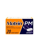 Motrin PM úľava od bolesti Kaplety s 200 mg Ibuprofénu & 38 mg Difenhydramín Spánková pomoc, Nočná bolesť Reliyever pre menšie bolesti a bolesti vám pomôže pokles Asleep & Stay Asleep, 20 ot
