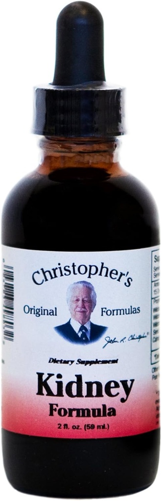 Christopher's Original Formules Obličky Extract, Bylinná podpora s zázvoru koreňov, Zlatý a Juniper Berry, 2 oz Tekutina