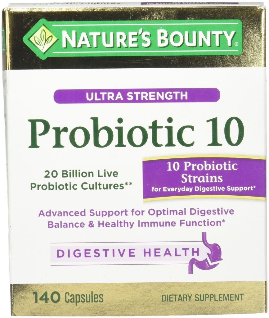 Prírodné Bounty Ultra sila Probiotické 10, 140 Kapsule