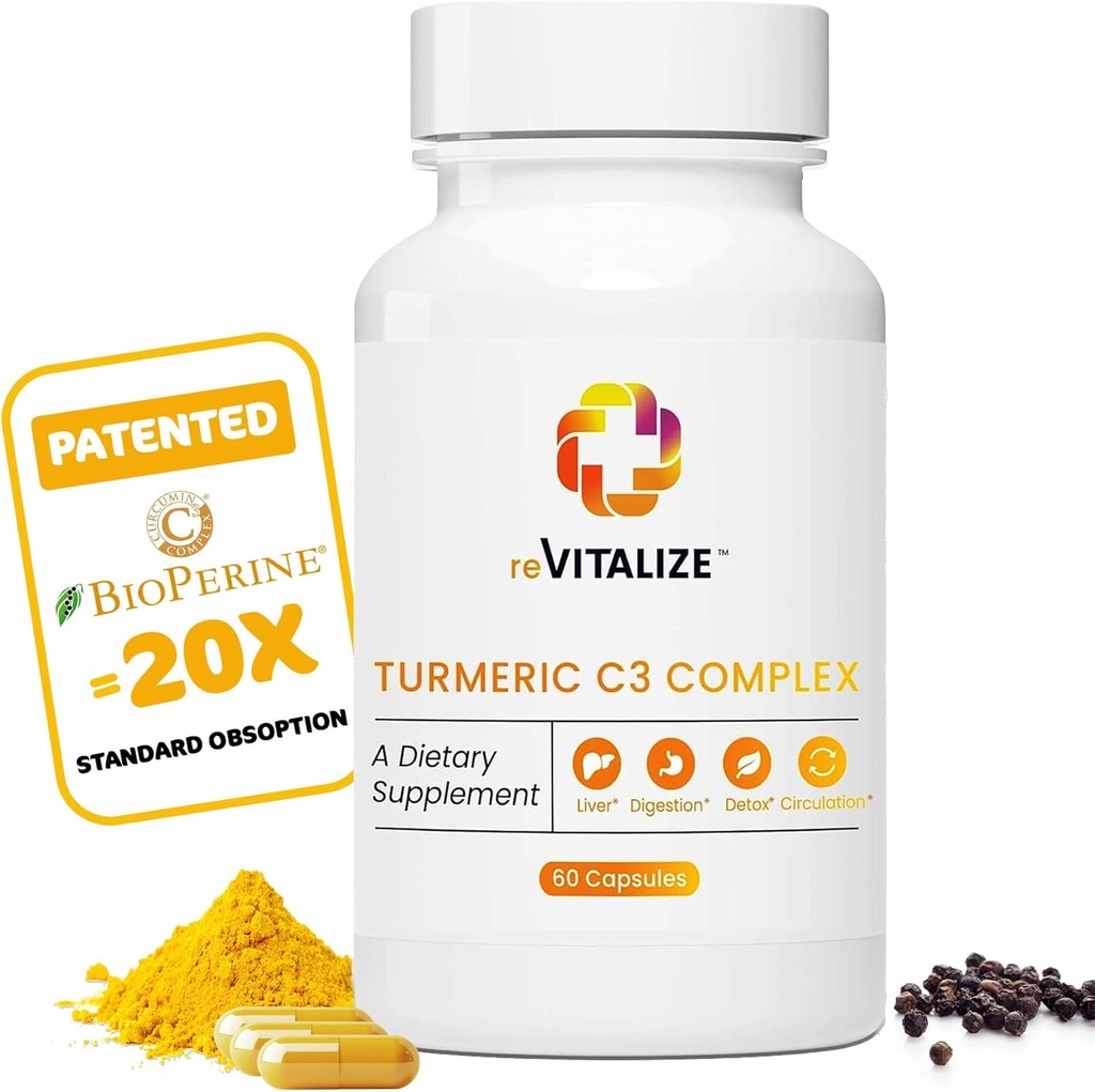 Turmeric Curcumin Supplement 60 Servings - podporuje spoločné zdravie 