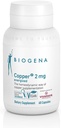 Biogena Copper 2 mg Energized - v ľahko Absorbovanej a dobre tolerovanej forme dusičnanov - 60 kapsúl