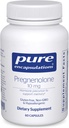 Pure Encapsulations Pregnenolón 10 mg - Podpora Pamäť a Hormone Balance* - Hormone Precursor - Gluten Free & Non- GMO - 60 Kapsule
