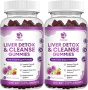 Čistenie pečene Detoxikácia a opravy Gummy - Extra sila 14 v 1 Pečeň podpora doplnok w/Mlieko Thitle Silymarin, Púpava, Artičoky extrakt a bazy - bez cukru, Pečeň zdravie doplnok -120 Ct