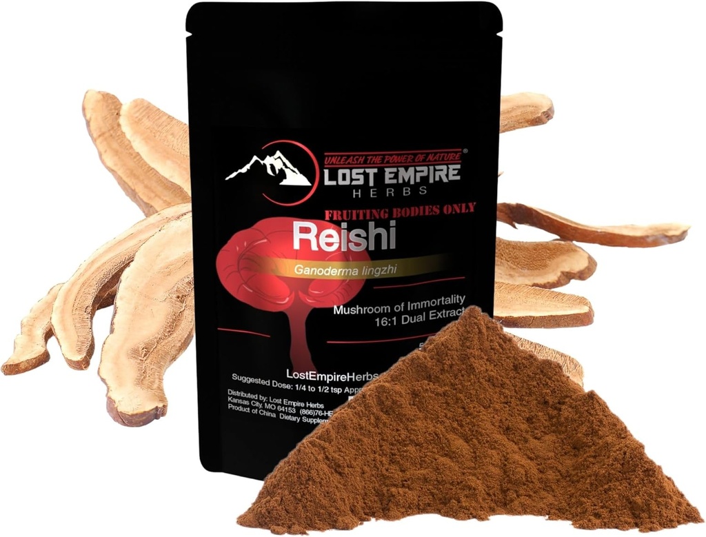 Stratené byliny ríše Reishi (Ganoderma Lucidum) Mushrom Powder 