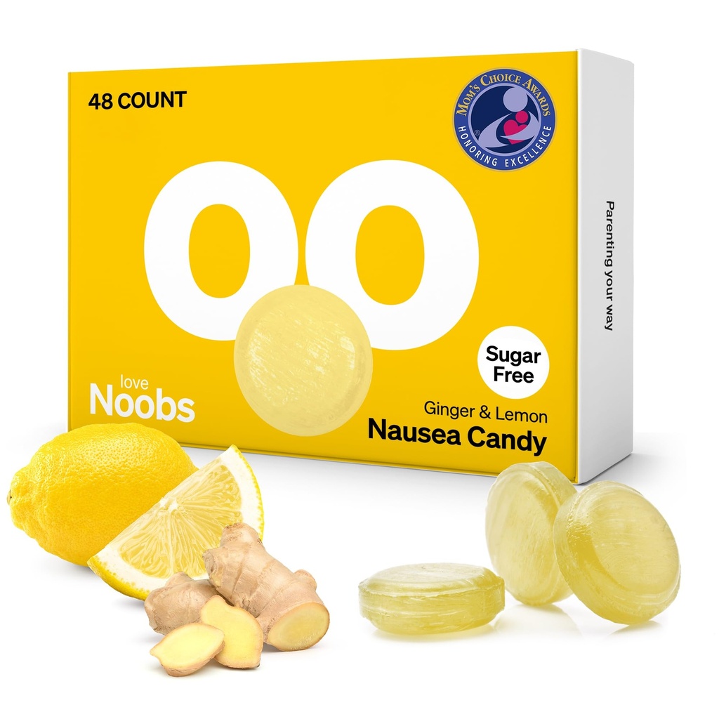 Citrónová zázvor Candy pre nevoľnosť Tehotenstvo LoveNoobsTM, Anti Nauzea Tehotenstvo, Ginger Chews, Candy pre ranné choroby, Citrónové kvapky pre pohybové choroby, bez cukru, B6