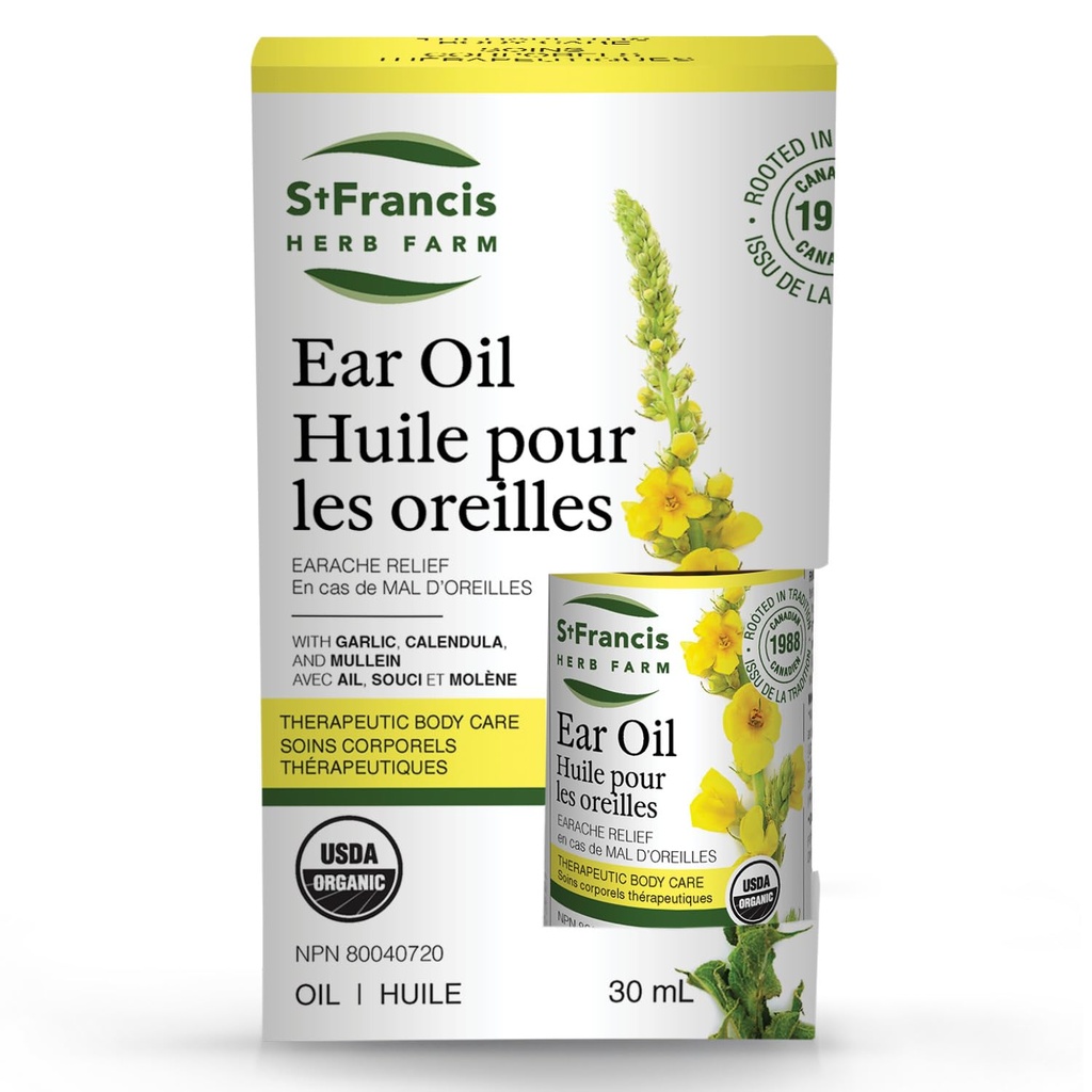 ST FRANCIS HERB FARBIAR Organic Ear Oil, 30 ML