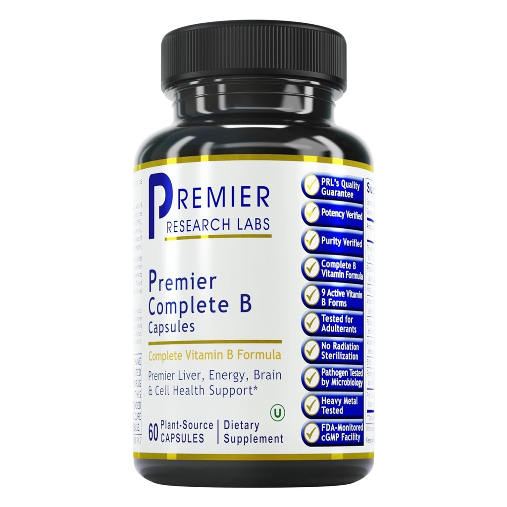 Premier Research Labs Complete B - Vitamín B Complex Supplement for Optimal Health 