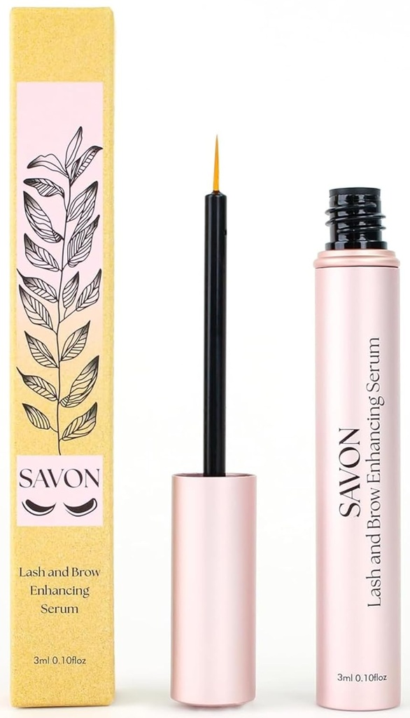 Organické Lash Rastúce sérum pre hrubšie, dlhšie riasy a obočie - s biotínom, Peptidmi a Panthenolom - Bezprírodné a kruté - USA - Lash and Brow Boost Serum - Očné riasy Kondicionér