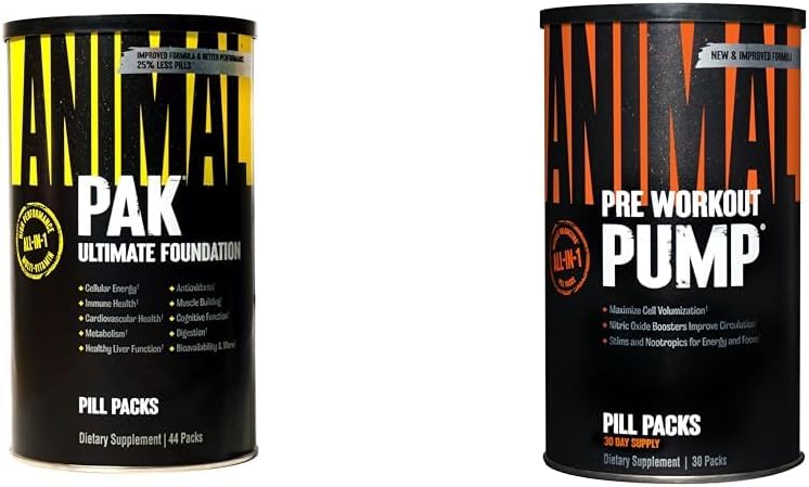 Animal Pak - Pohodlné All-in-One vitamín & doplnok balenia - Zinok & Pump 