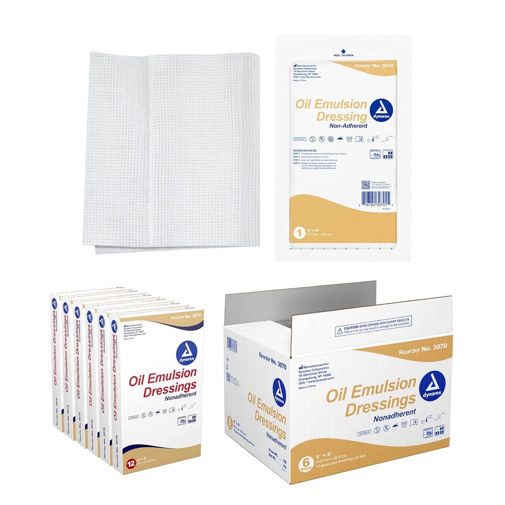 Dynarex Oil Emulsion Dressings, Wound Care, Ab World, 5
