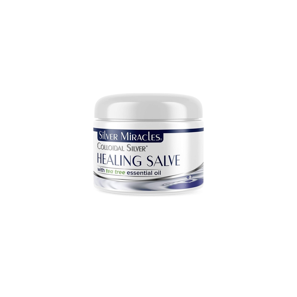 Silver Zázraky Koloidné striebro Tea Tree Salve - pomáha liečiť a chrániť - 1oz