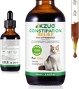 Cat Zápcha Relief - Prírodné laxatíva kvapky s tekvica Fiber a probiotiká, Vet-formulované pre rýchlu podporu čriev, Hairball Relief, Easy Liquid Dosing, Kuracie aróma