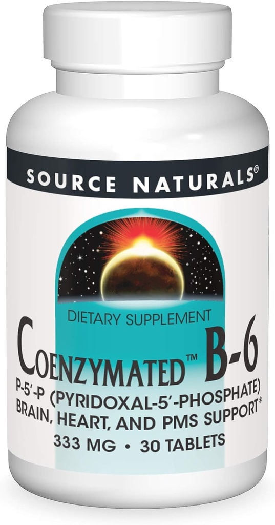 Zdroj Naturals Coenzymated B-6, podporuje zdravý nervový systém*, 333 mg - 30 tabliet