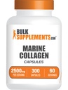 BulkSupplements.com Marine Collagen Kapsule - Fish Collagen Supplement, Collagen od Ženy a muži - Hydrolyzed Collagen, Gluten Free, 5 Kapsule per Serving, 300 Kapsule (Pack of 1)