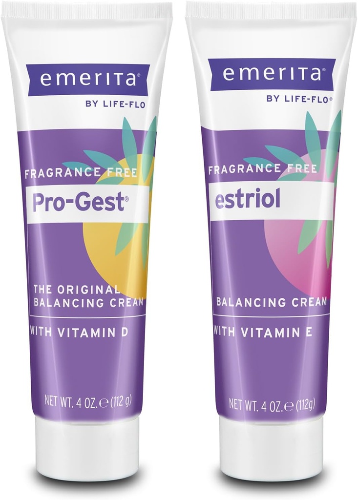 Emerita Pro-Gest Balance Cream s vitamínom D, progesterónom a estriolom - bez vrany, 60-dňová záruka, 4oz