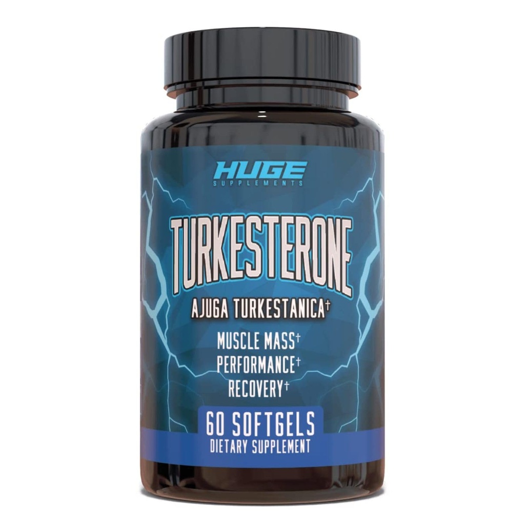 Turkesterone Supplement (500mg) Ajuga Turkestanica Extract, Zlepšiť Lean Muscle Mass, Cvičenie, Zlepšiť svalové zotavenie s našou Softgel absorpčnej technológie (60 Softgels)