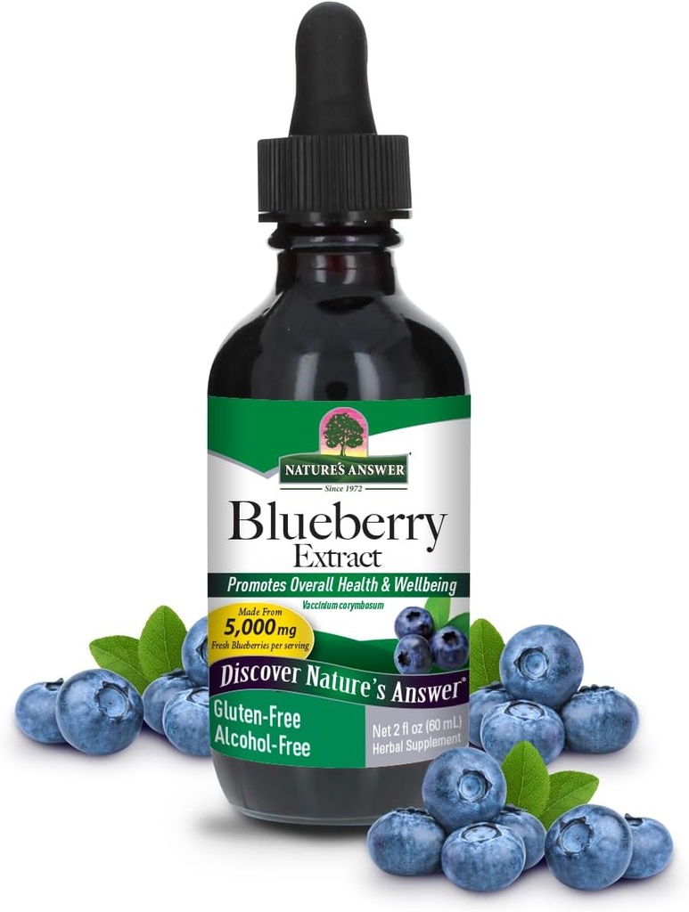 Natures Answer's Alcohol-free Blueberry Fruit 1000mg 2oz Extract 