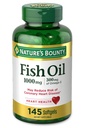 Prírodný rybí olej Omega-3 1000 mg Softgels 145 ea