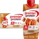 Premier Protein Shake, Caramel, 30g Protein, 11 fl oz, Balenie 12 (Backaging May Vary)