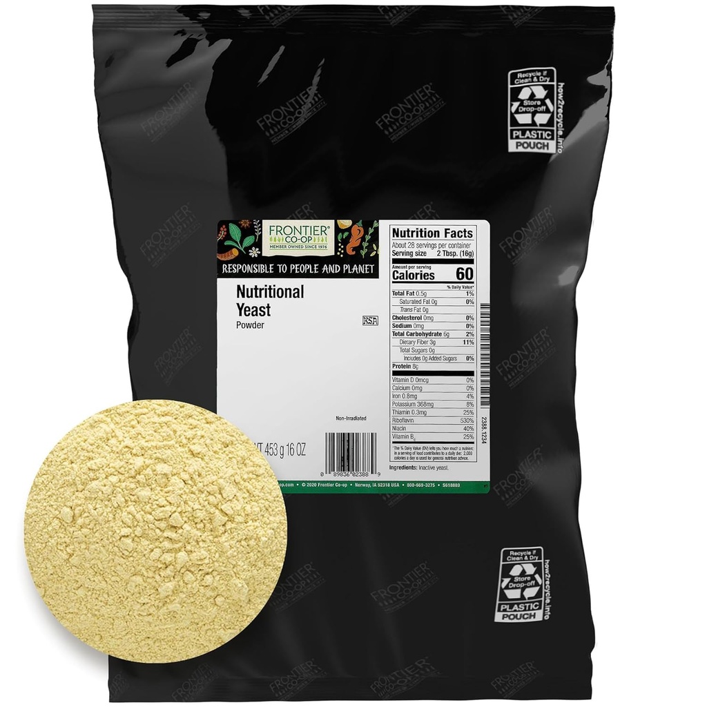 Frontier Co-op Powder Nutritional Kvasinky 1lb