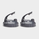 NutriBullet Flip Top Go Lid (súprava z 2), Grey, .25 Lbs