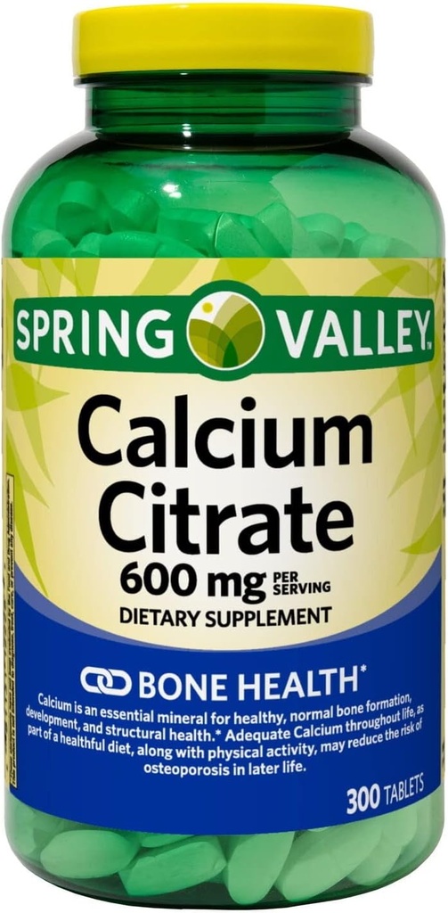 ikj Titračné tablety vápnika Diétne doplnky 600 Mg 300 Počet