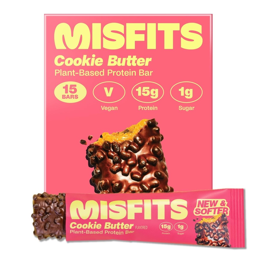 Misfits Vegan Protein Bars, Cookie Butter - Update Recept 