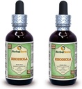 Rhodiola (Rhodiola Rosea) Glycerit, Organicky vysušené korene tekutého extraktu bez obsahu alkoholu (názov brand: bylinný tera, hrdo vyrobený v USA) 2x2 fl.oz (2x60 ml)