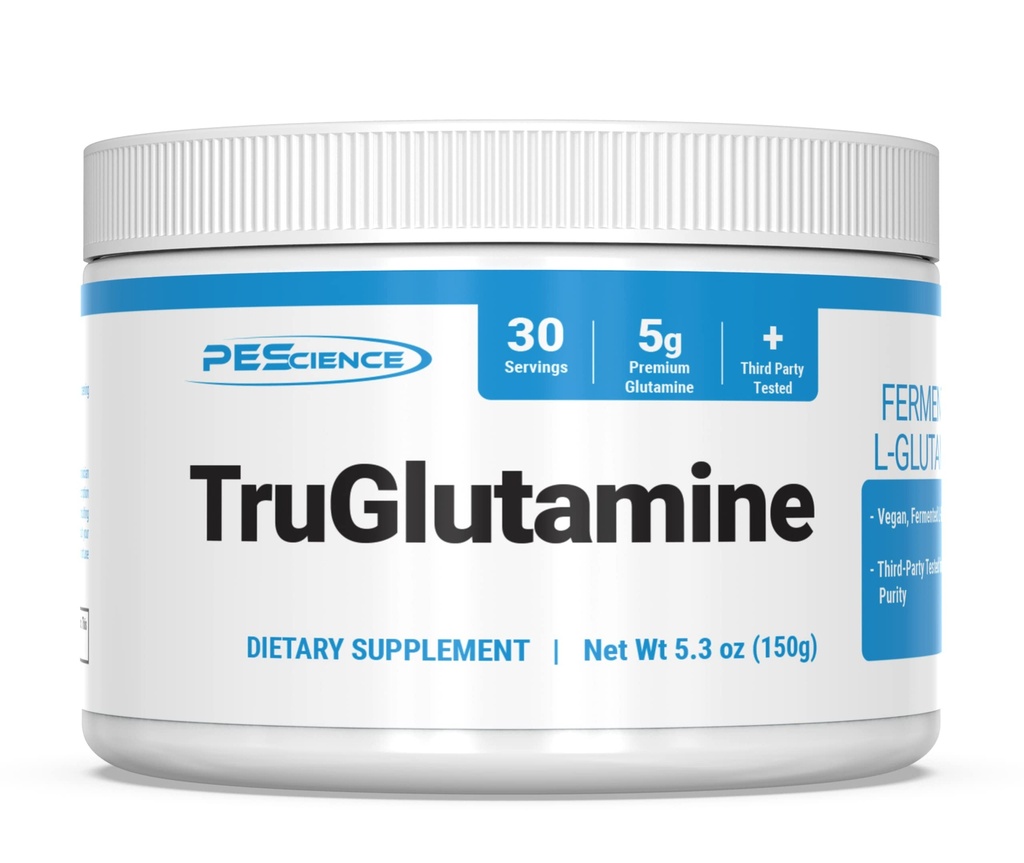 PEScience TruGlutamine, Fermentovaný L-Glutamine Powder, Neochutený, 30 Servisov, Podpora zdravia Gut