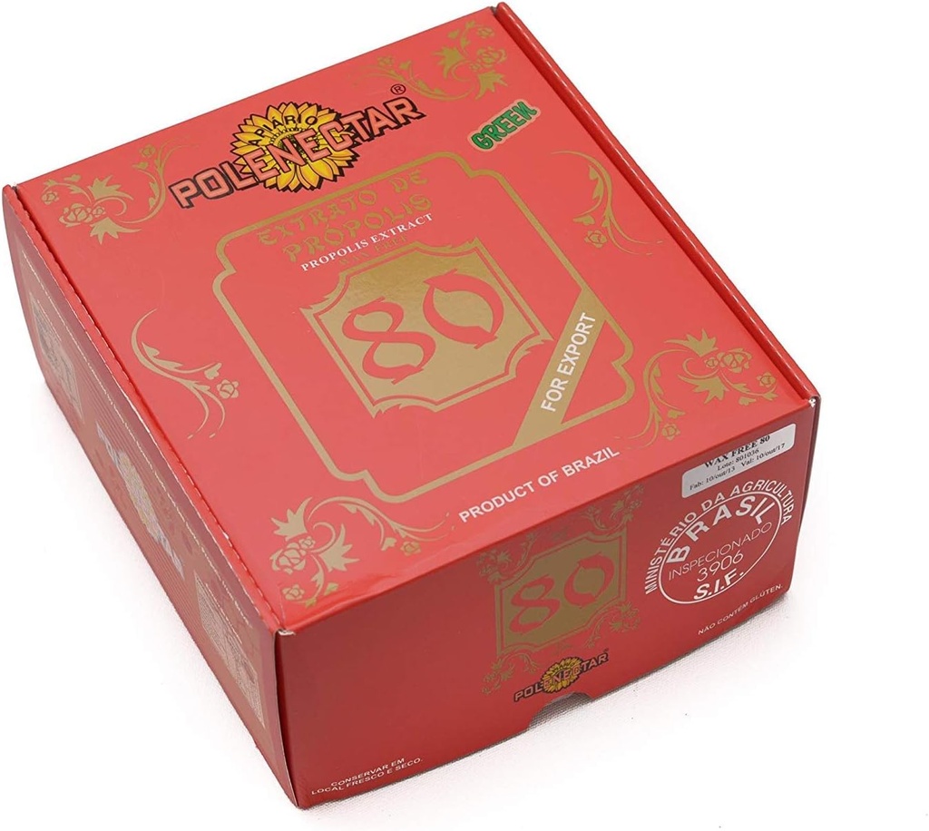 Brazília zelená včela Propolis extrakt Wax zadarmo 80 (30 ml) - 24 fliaš
