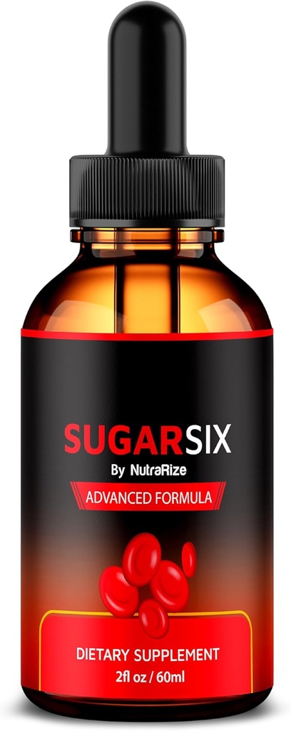 NutraRize SugarSix kvapky, Oficiálne cukor šesť tekutý vzorec, Všetky prírodné podpory pre stabilné a zdravé úrovne, Premium Dropper udržať dobrú cirkuláciu, cukor šesť Recenzia (30 Servings)