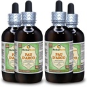 PAU d'arco (Tabebuia Impetiginosa) Glycerit, sušená kôra bez obsahu alkoholu, tekutý extrakt (názov brandy: bylinnýTerra, hrdo vyrobené v USA) 4x4 fl.oz (4x120 ml)