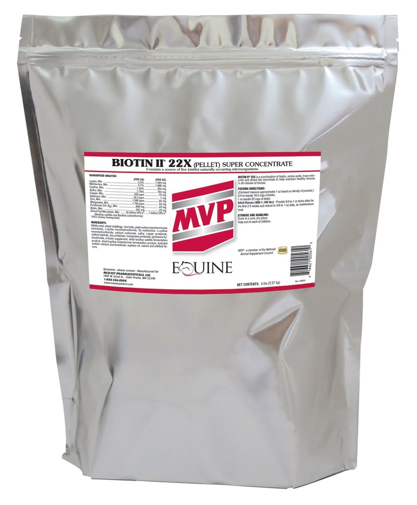 Biotín II 22X (5lb) Hoof Supplement pre kone