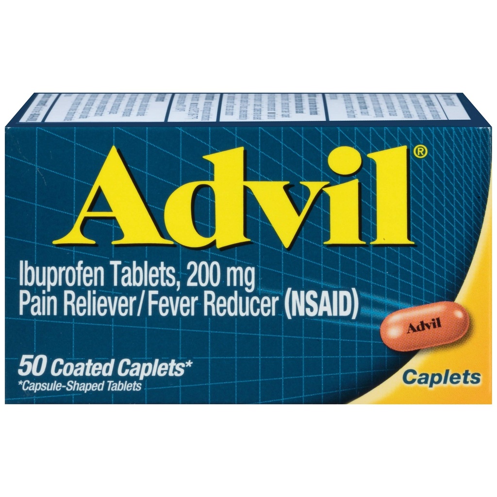 Advil Caplets 50 Ct (2 balenia)
