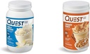 Quest Nutrition Vanilla Milkshake Protein Powder, 24g Protein, 1g cukru, Nízky Carb, Gluten Free, 3 libra, 43 porcií a škoricový Crunch Protein Powder, 20g Protein, 2g Net Carb, 1g Cukor