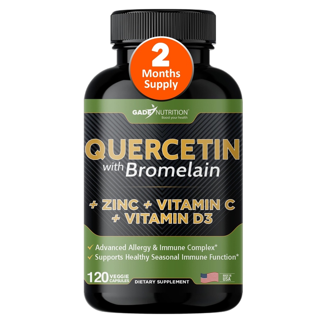 Gade Nutrition Quercetin s hypromínom Vitamín C a zinok Vitamín D3 